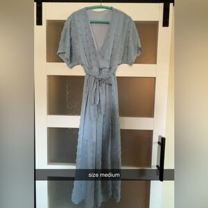 Elegant Blue Maxi Dress